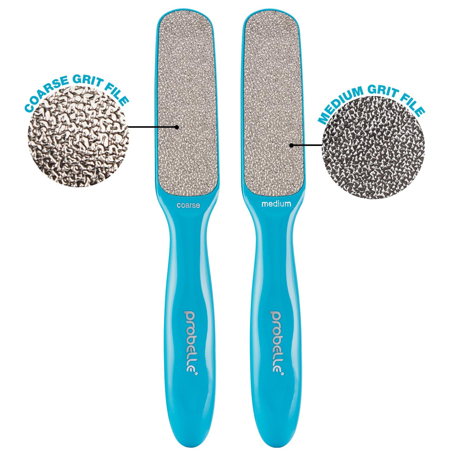 Probelle nickel-surface callus remover highlights durable metal for effective foot care.