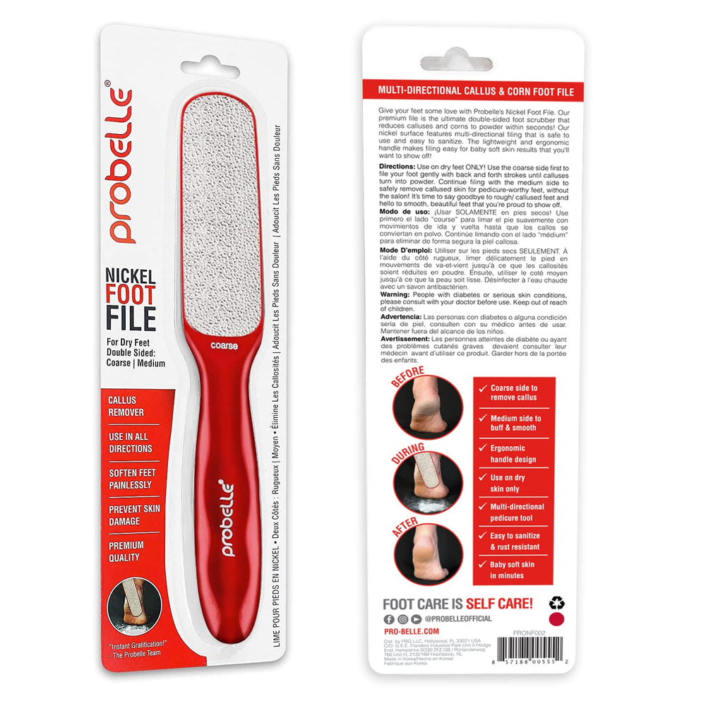 Probelle pedicure tool supports precise, controlled use for smoother feet at home.