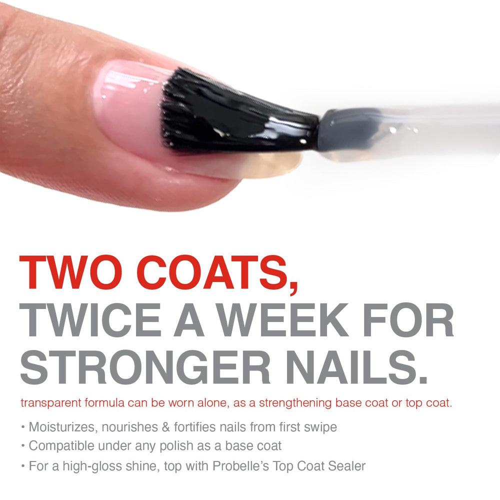 Probelle uñas acabado brillante para aspecto natural y cuidado inmediato.