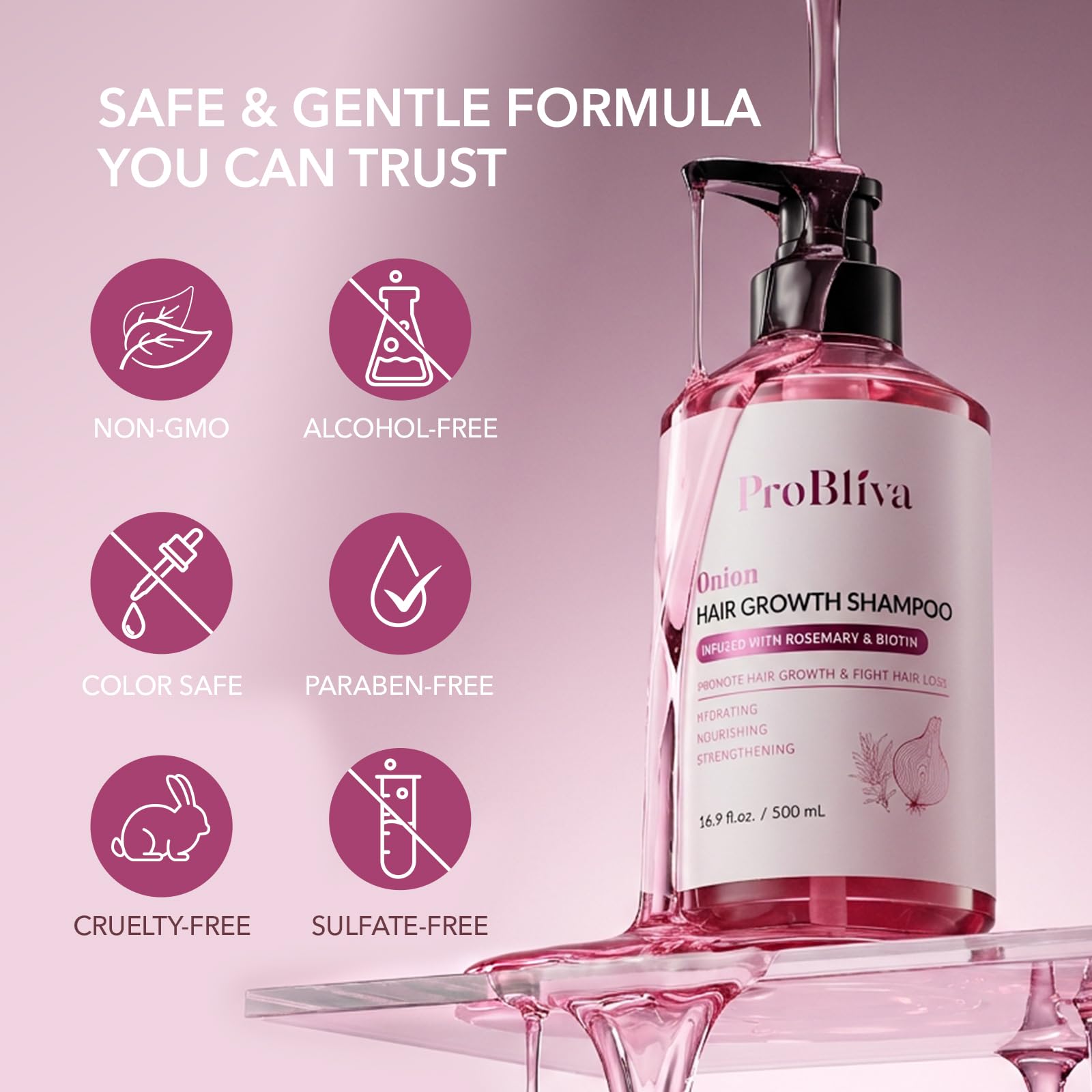 Cabello más suave y brillante tras usar ProBliva