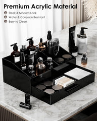 ProCase bathroom countertop organizer neatly displays skincare and grooming essentials