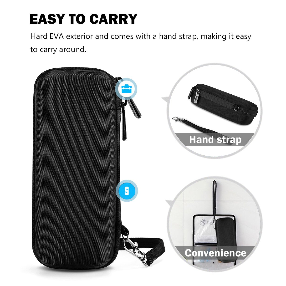 ProCase double-zipper design enables easy access to your trimmer and cords.