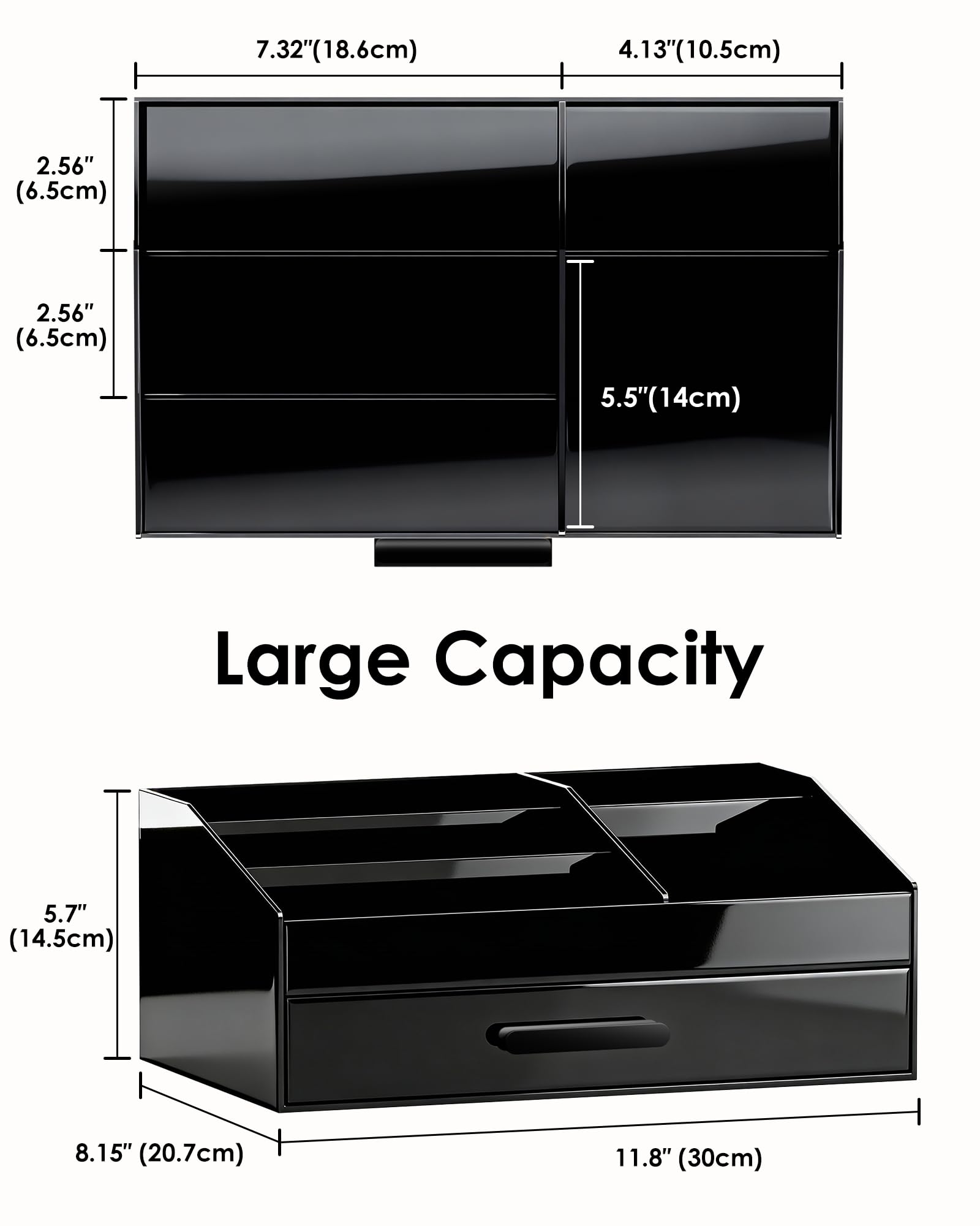 ProCase large capacity grid design maximizes space for fragrances