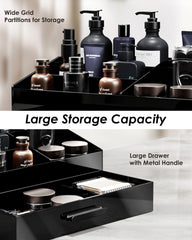 ProCase vanity storage in a single layer fits daily routines