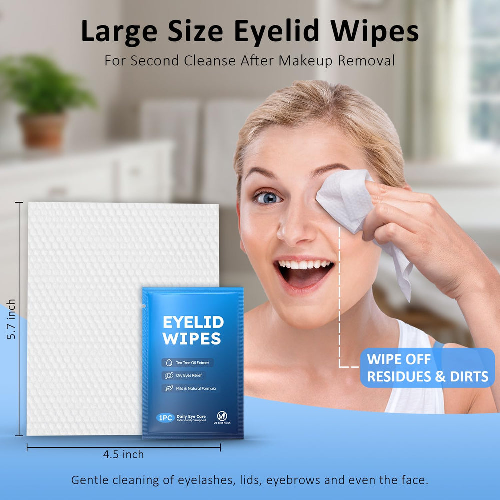 ProCIV extra-large eyelid wipes designed for comfortable cleansing