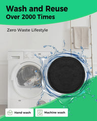 Prociv mesh laundry bag with pads ready for washing.