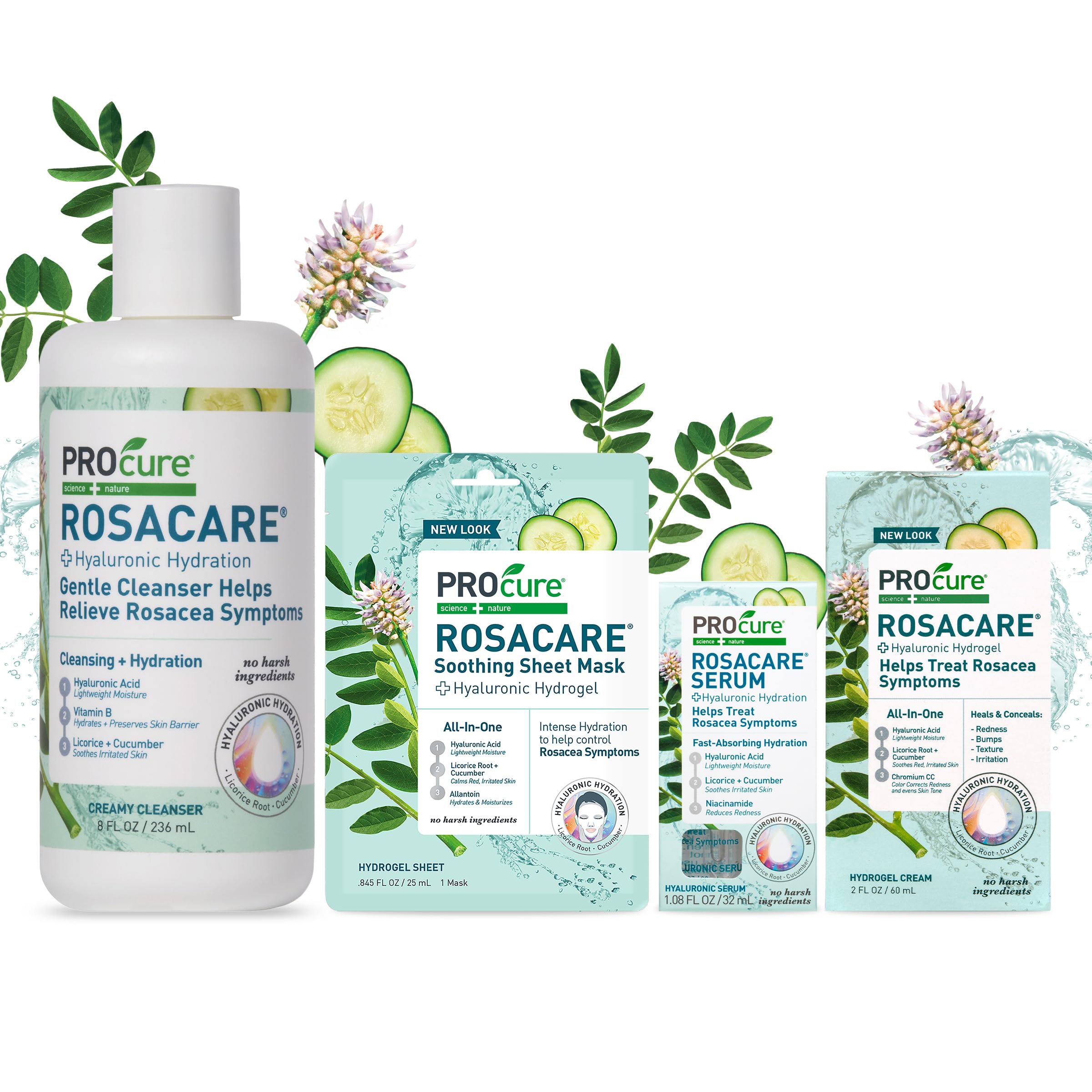 PROcure Rosacare regaliz y pepino para suavizar la rojez.