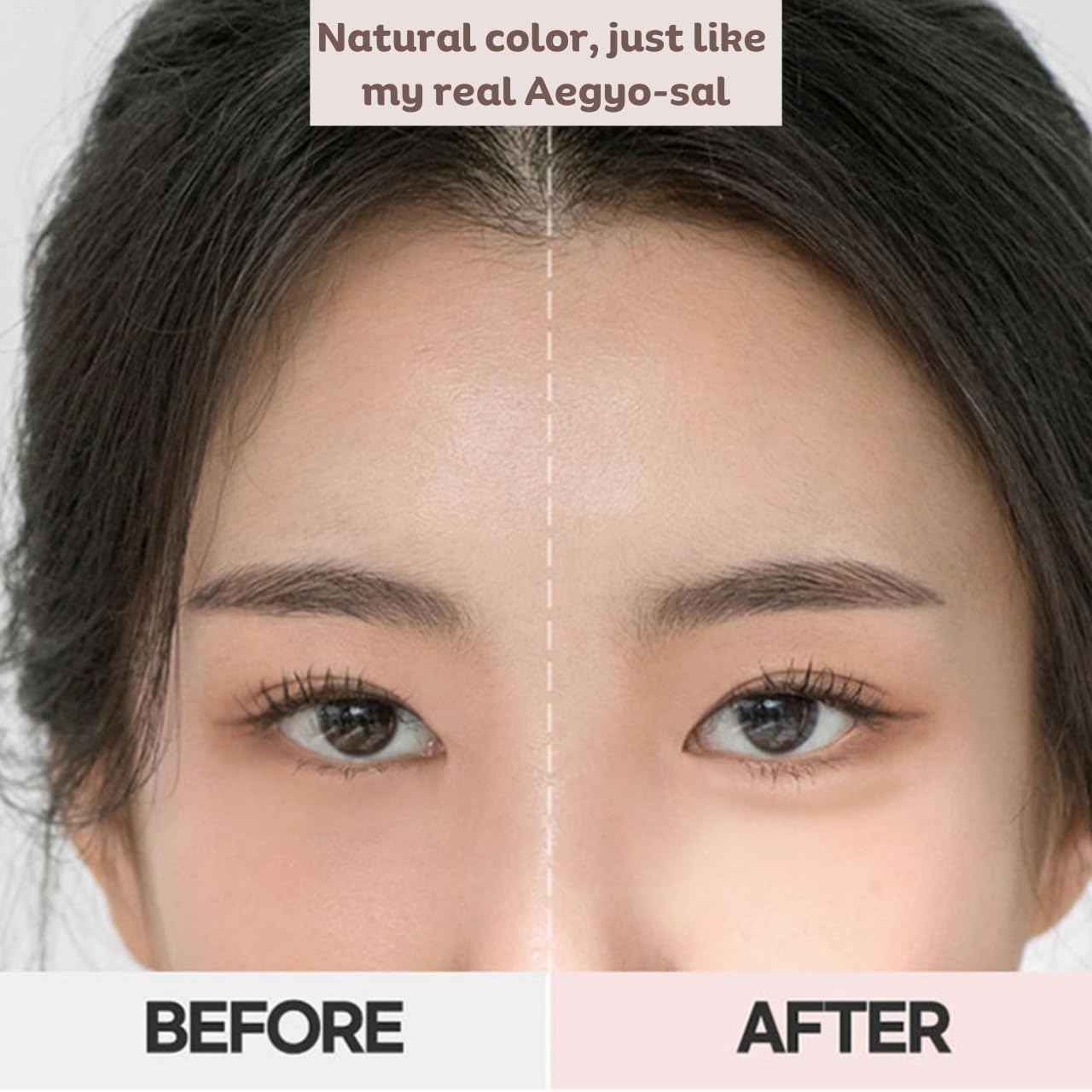 Produco Thebom Aegyo-Sal sombra tono natural beige para realzar mirada