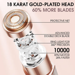 Profeir rose gold compact travel size — convenient on-the-go hair removal.