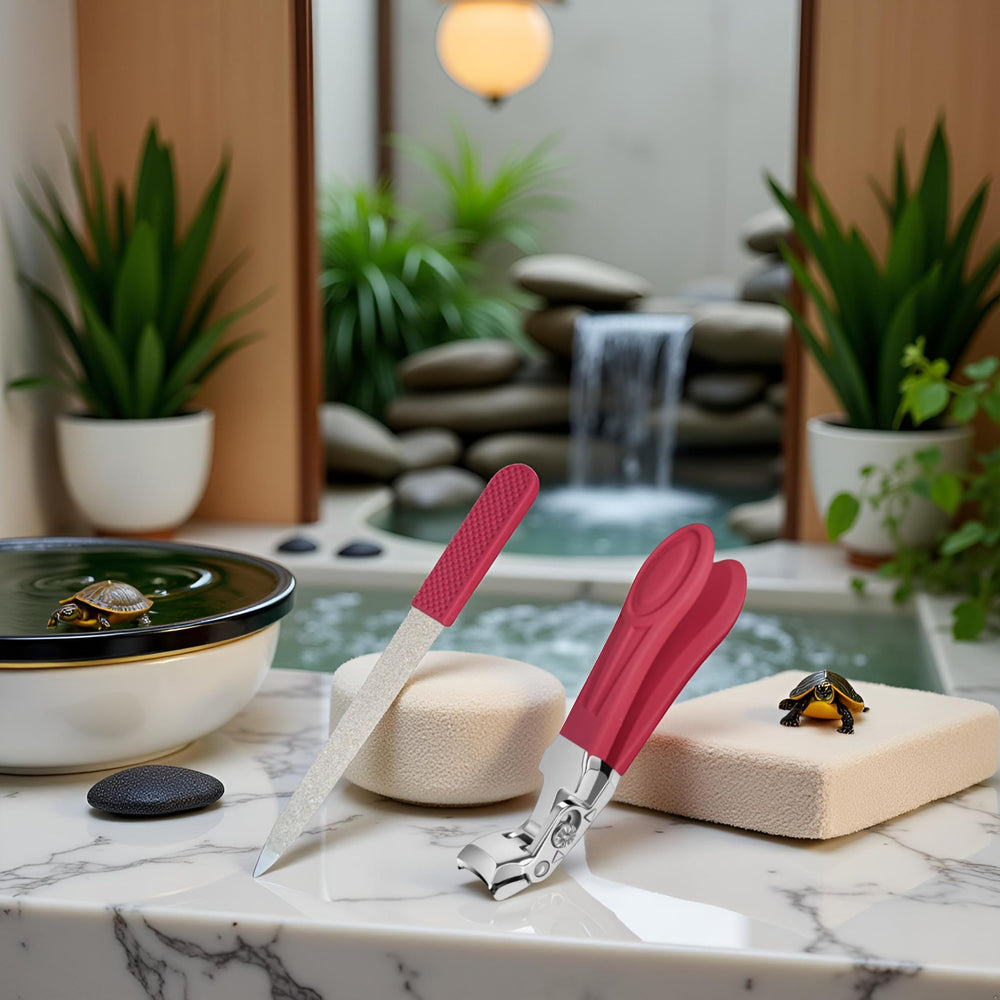 Five-inch toenail clipper size suited for precise home care.