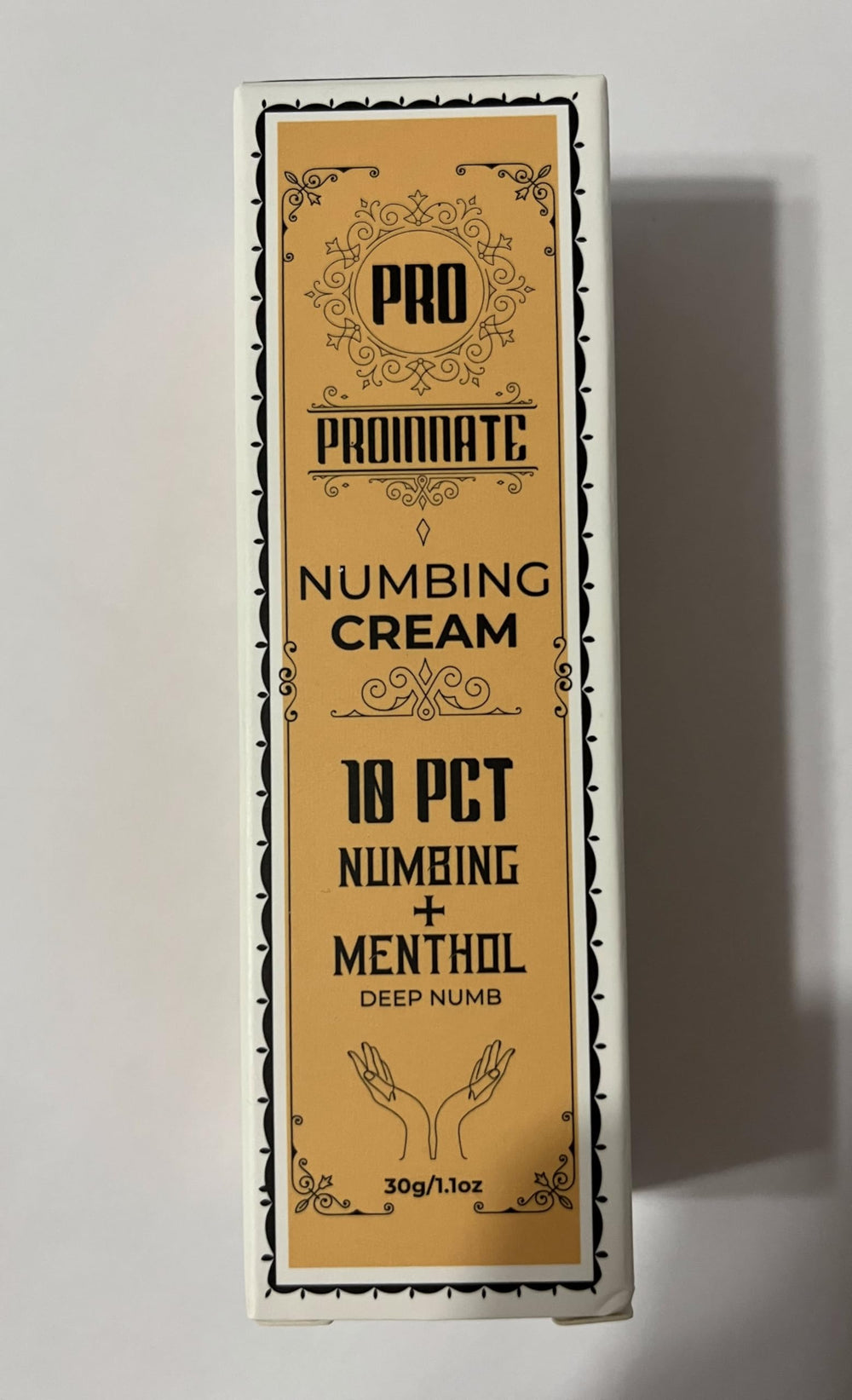 Proinnate Numbing Cream 30g packaging for on-the-go use.