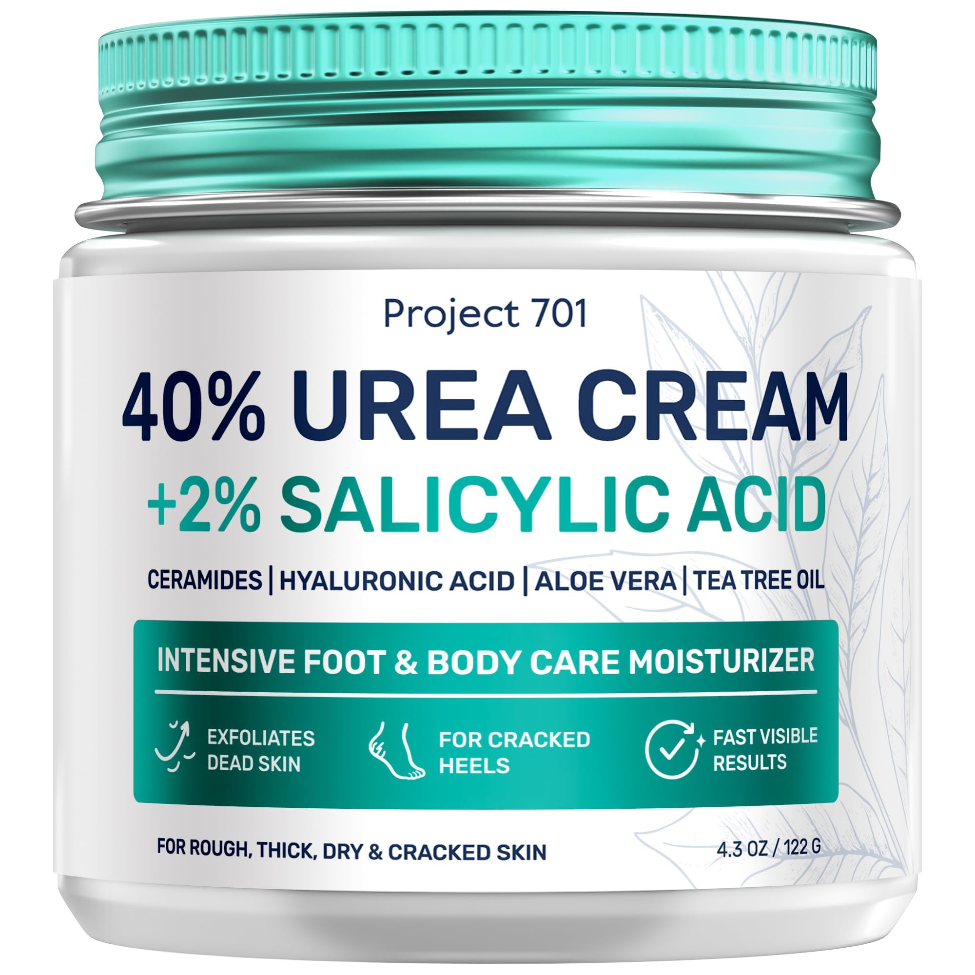 PROJECT 701 crema urea 40% para pies, exfoliación suave y beneficios de cuidado