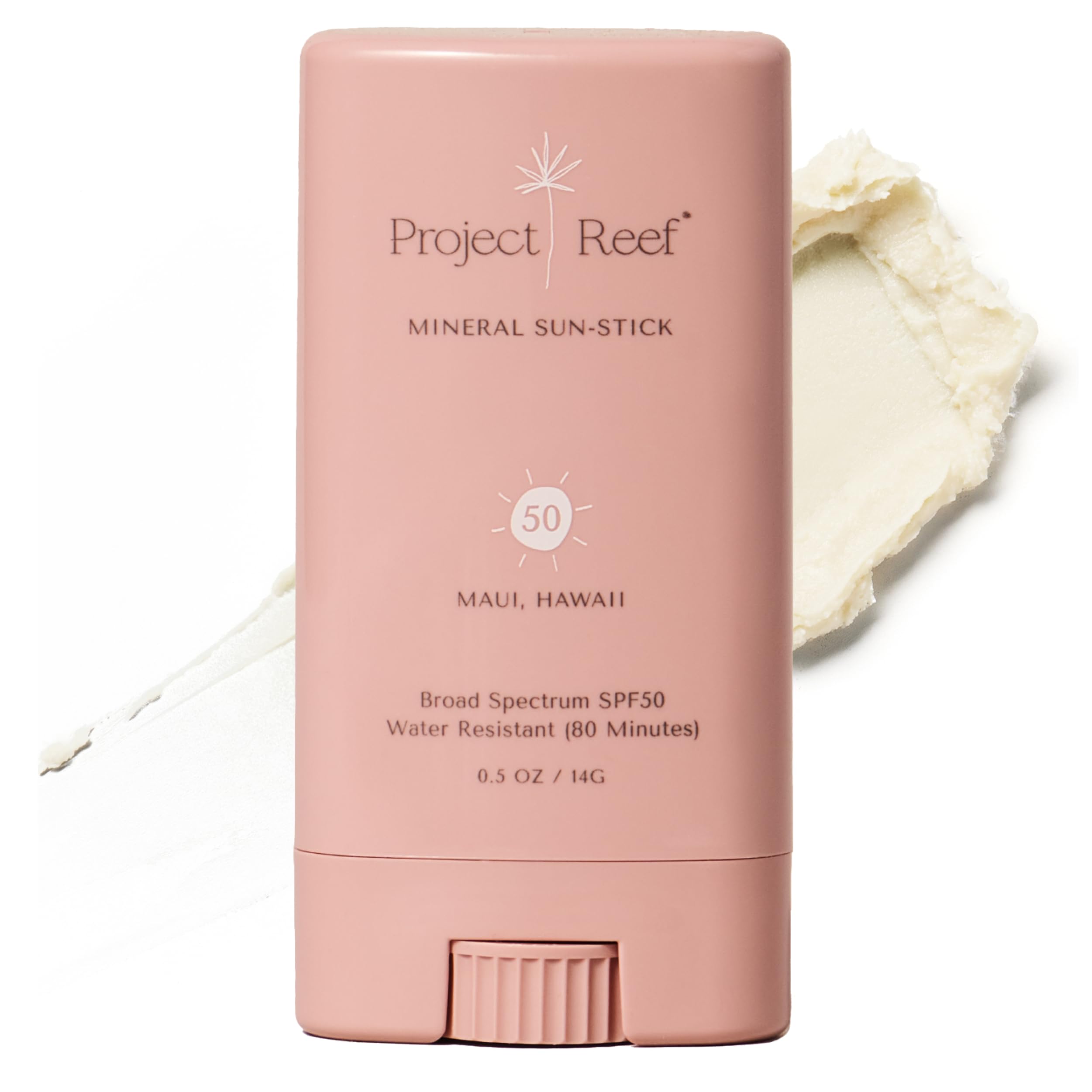 Project Reef barra mineral para aplicación suave en la piel.