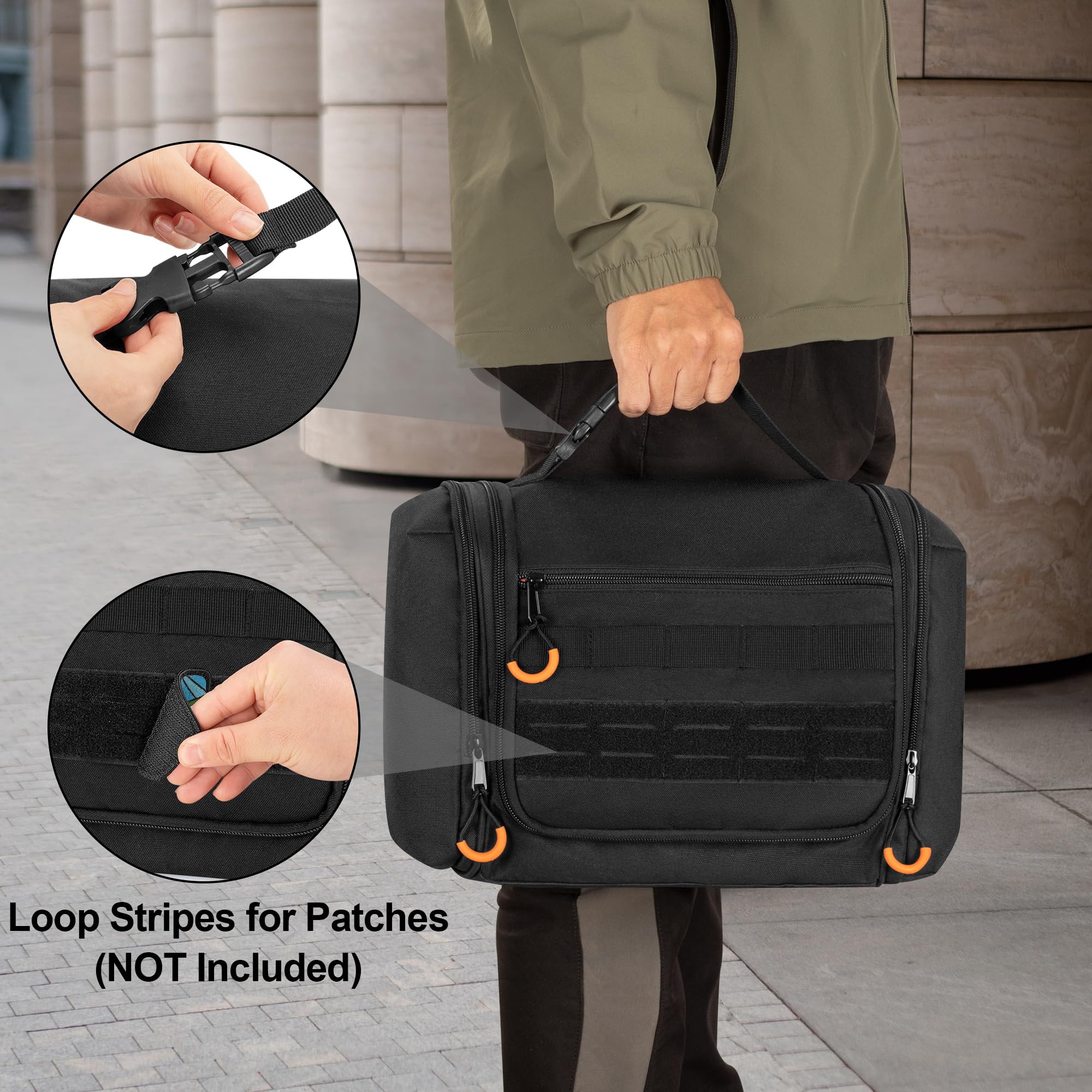 Prokva Tactical Bag anti-slip hook for hanging anywhere.