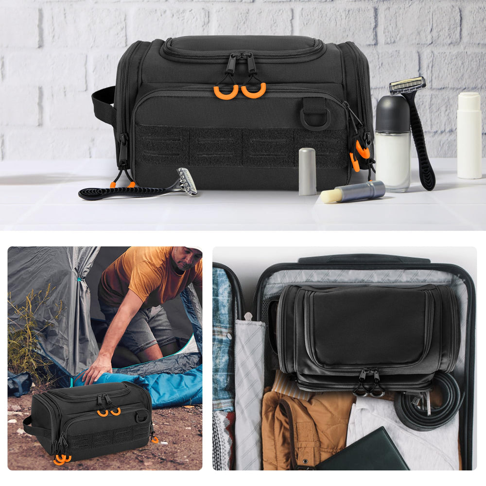 Prokva bag interior mesh pockets organize small items like swabs and toothpaste