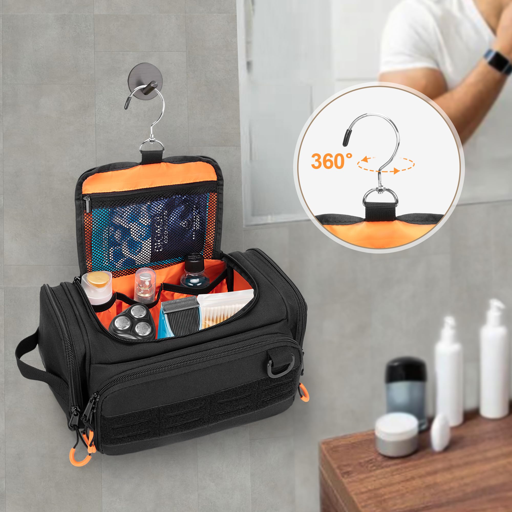 Prokva bag side pockets store towels and socks for quick access