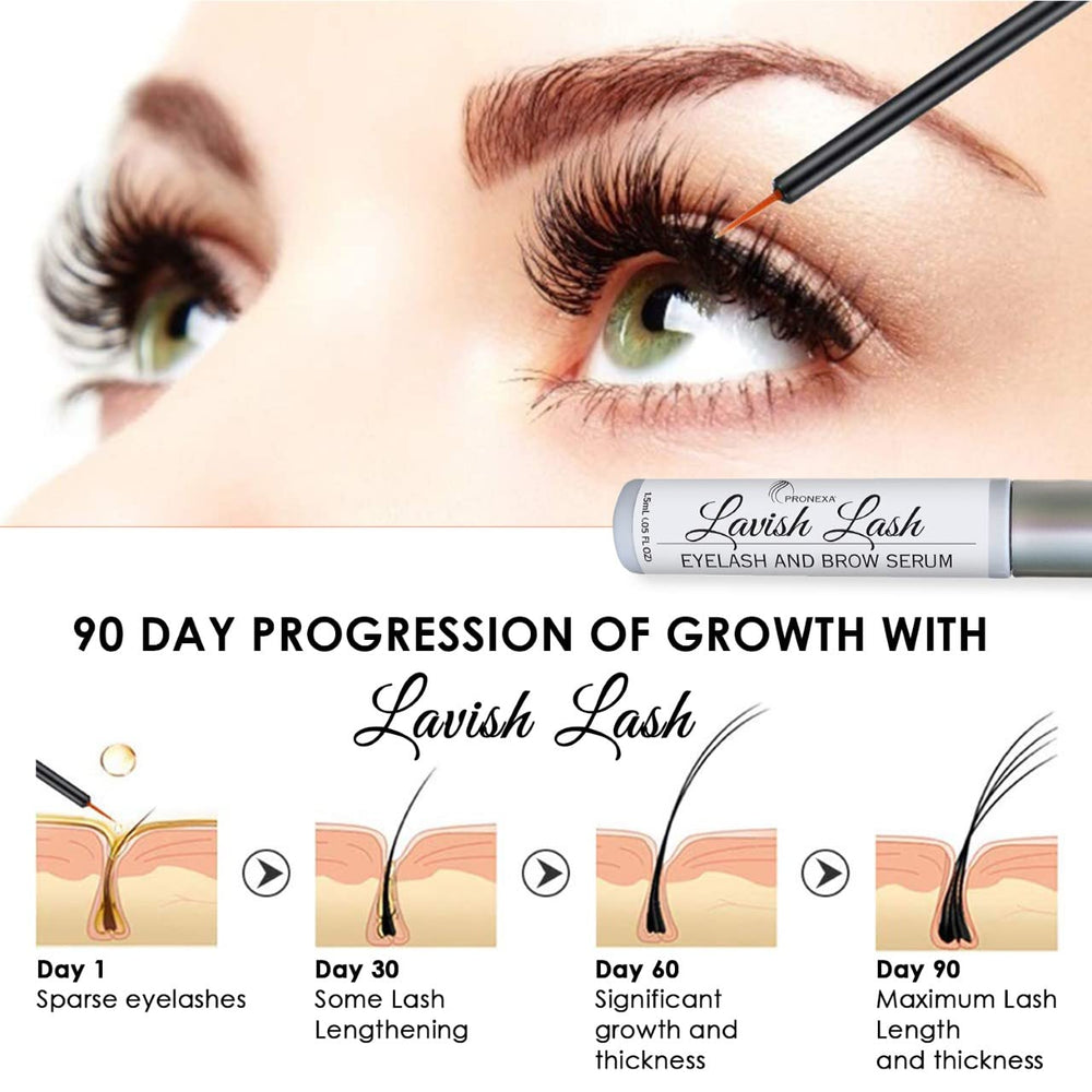 Pronexa Lavish Lash close-up showing longer, defined lashes.