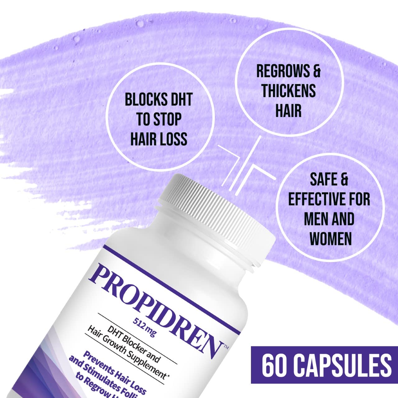 Pronexa Propidren ingredients Biotin for keratin and elasticity benefits.