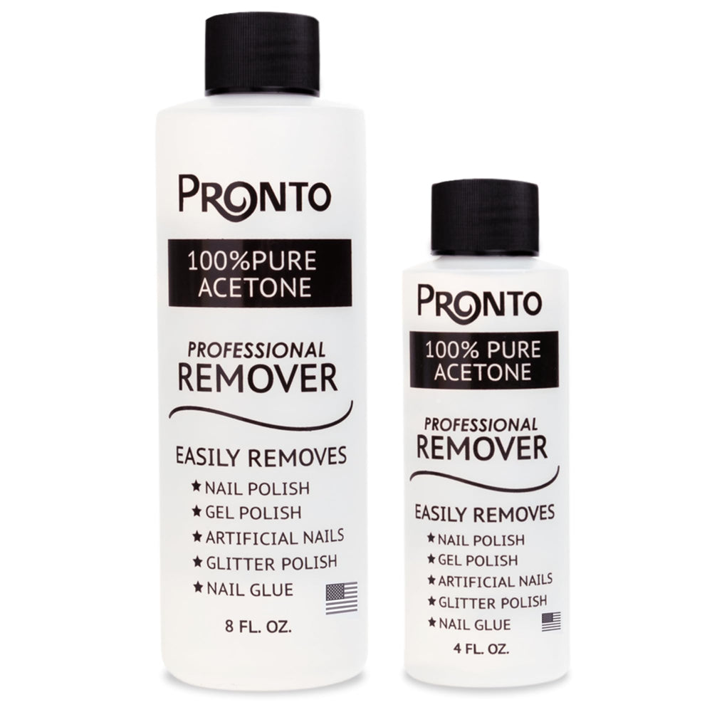 Pronto acetona 100% gel remover quita esmalte y brillos de uñas