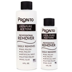 Pronto acetona 100% gel remover quita esmalte y brillos de uñas