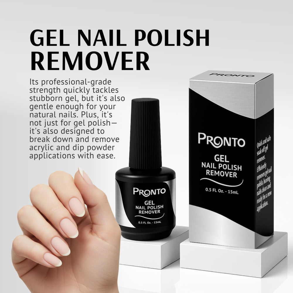 Applying Pronto remover during a 3-5 minute treatment on nails