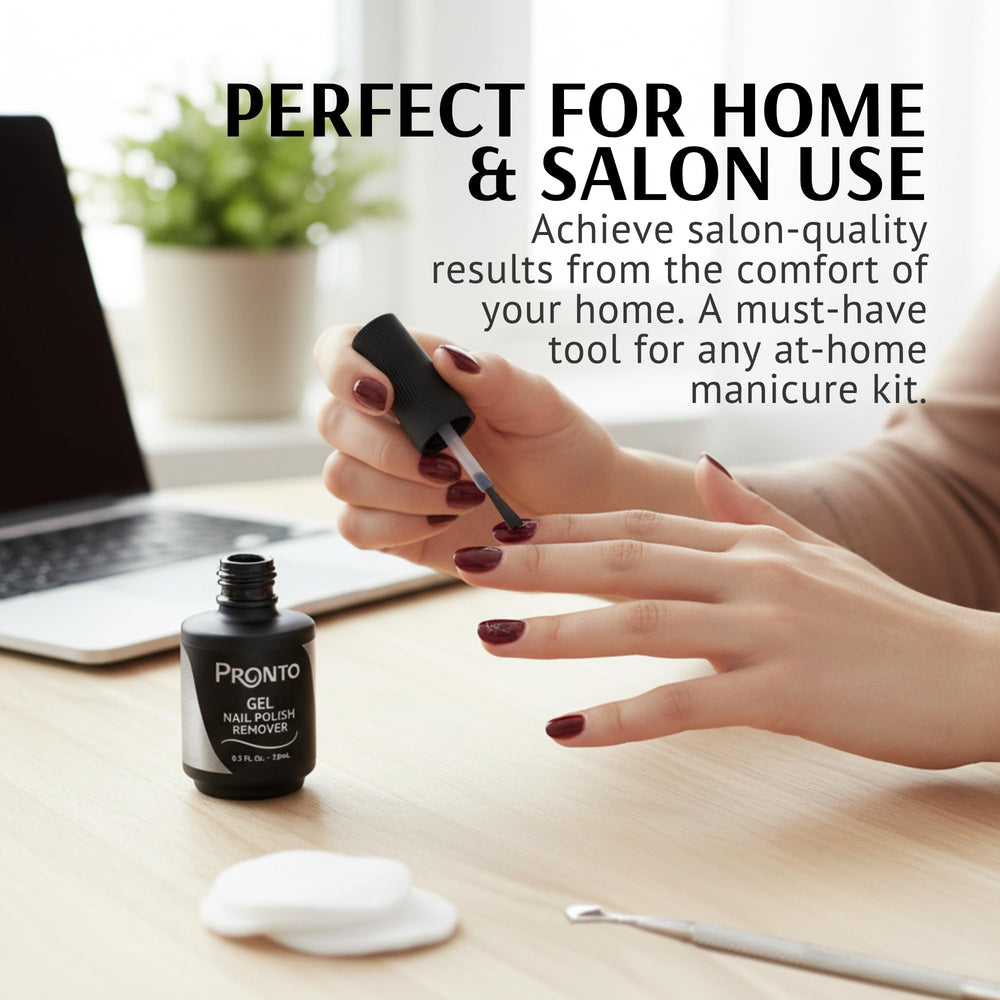 Pronto gel nail remover for gel, acrylics, or dip without soaking
