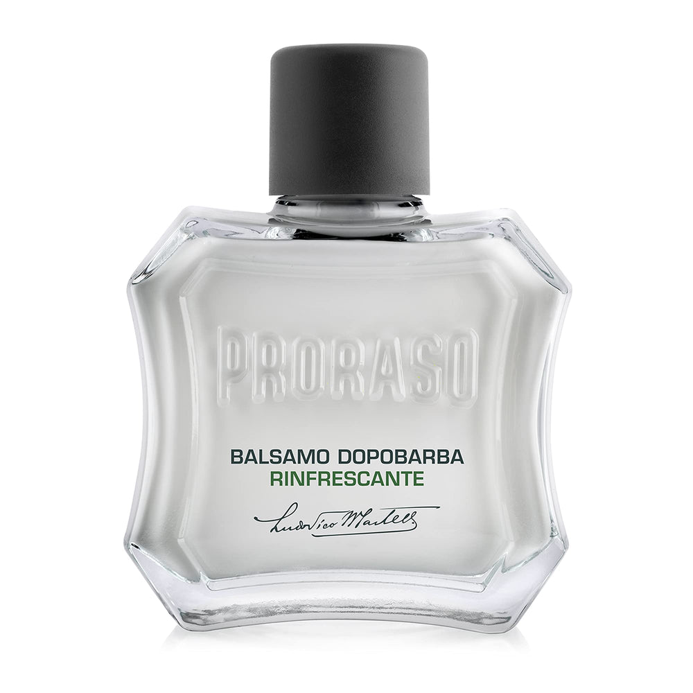 Proraso After Shave Balm application hands shows quick absorption and comfortable wear.
