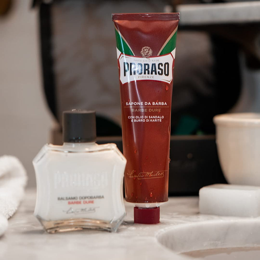 Proraso balm texture is lightweight for comfort during the day.