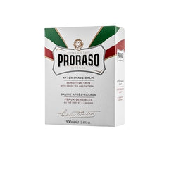 Application swirl of Proraso balm on skin demonstrating quick absorption