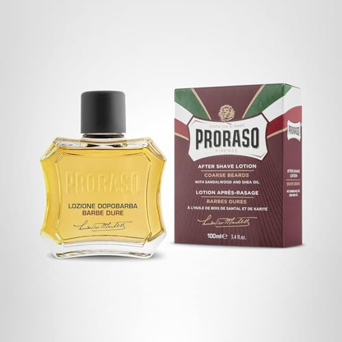 Proraso barbershop routine aftershave application demonstrates calm, revitalizing finish