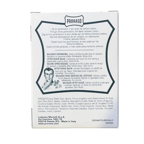 Proraso natural ingredients cruelty-free label appeals to conscious shoppers.