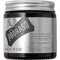 Proraso pasta exfoliante para barba y cara, limpieza profunda y sensación fresca.
