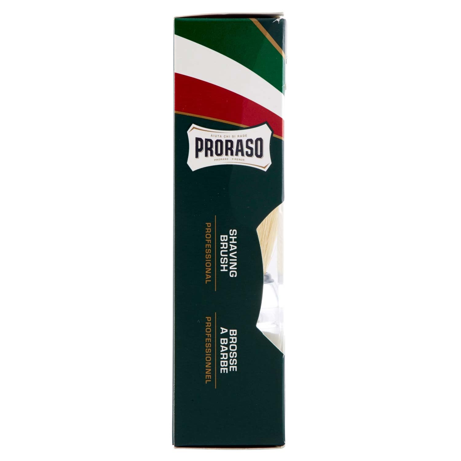Proraso professional shaving brush large grip provides stable handling during everyday shaving.
