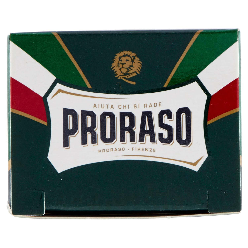Proraso professional shaving brush helps apply lather evenly across the face.