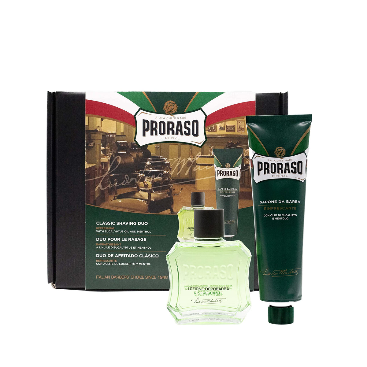 Proraso Refreshing Shaving Cream tube provides a smooth, close shave with menthol