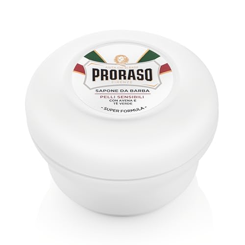 Proraso Shave Soap lather lifts hairs for a smooth, close shave.