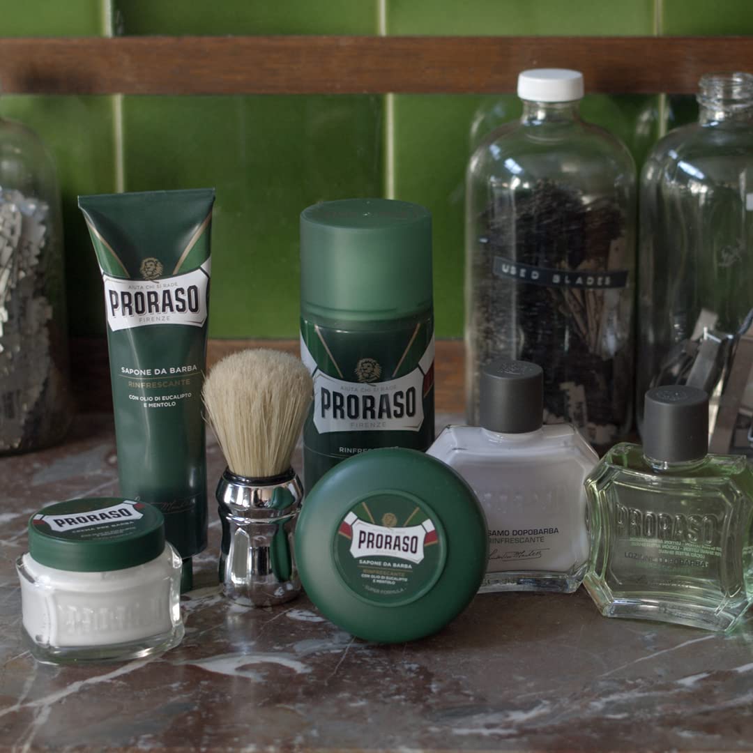 Proraso shaving set for a premium barbershop-style shave.
