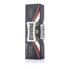 Proraso aloe vera tube packaging highlights travel-friendly shaving solution.