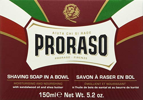 Proraso Shaving Soap swirled by a brush to create rich lather that lifts hairs