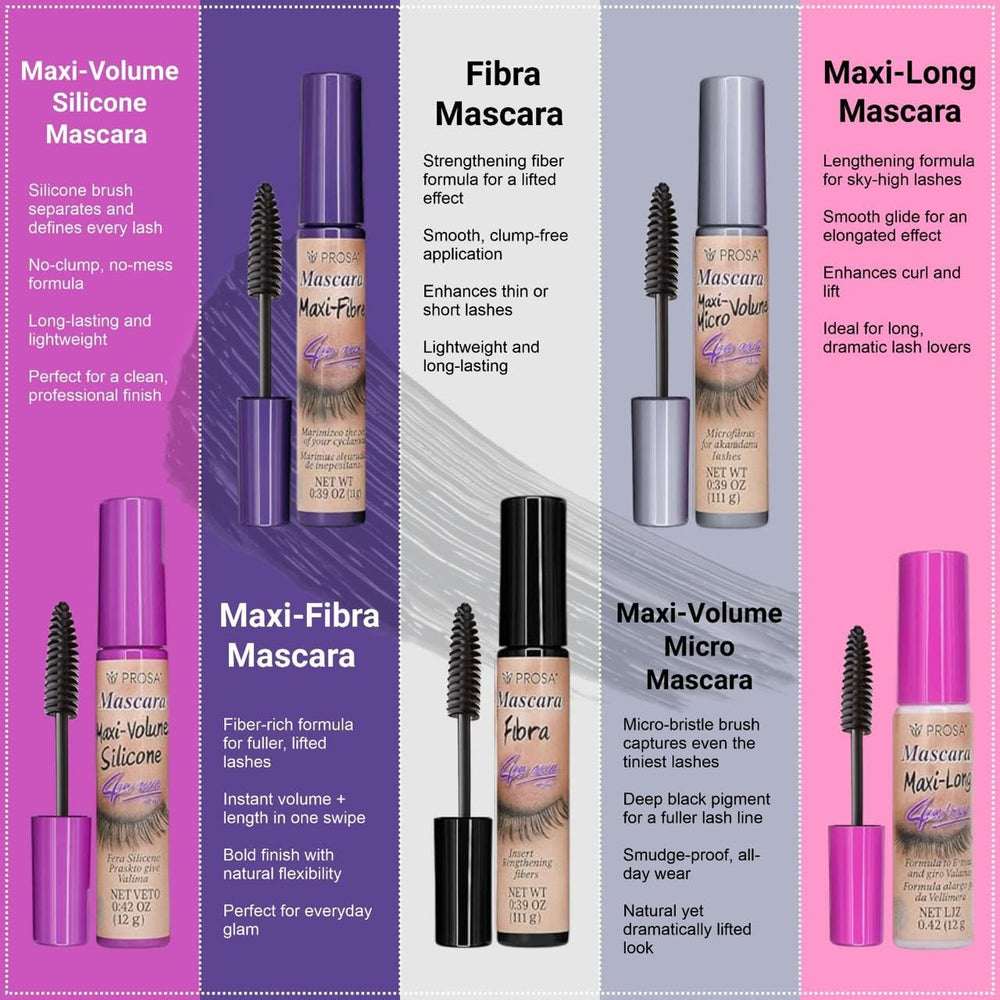 Prosa Mascara Profesional promete durabilidad de uso diario con acabado estable.