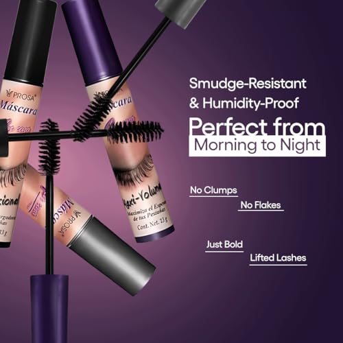 Prosa Mascara Set: resistente al agua para días activos y sin manchas