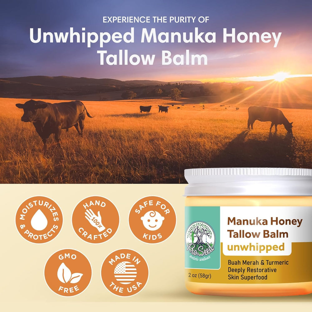 Compact 2oz glass jar packaging of ProSeed balm
