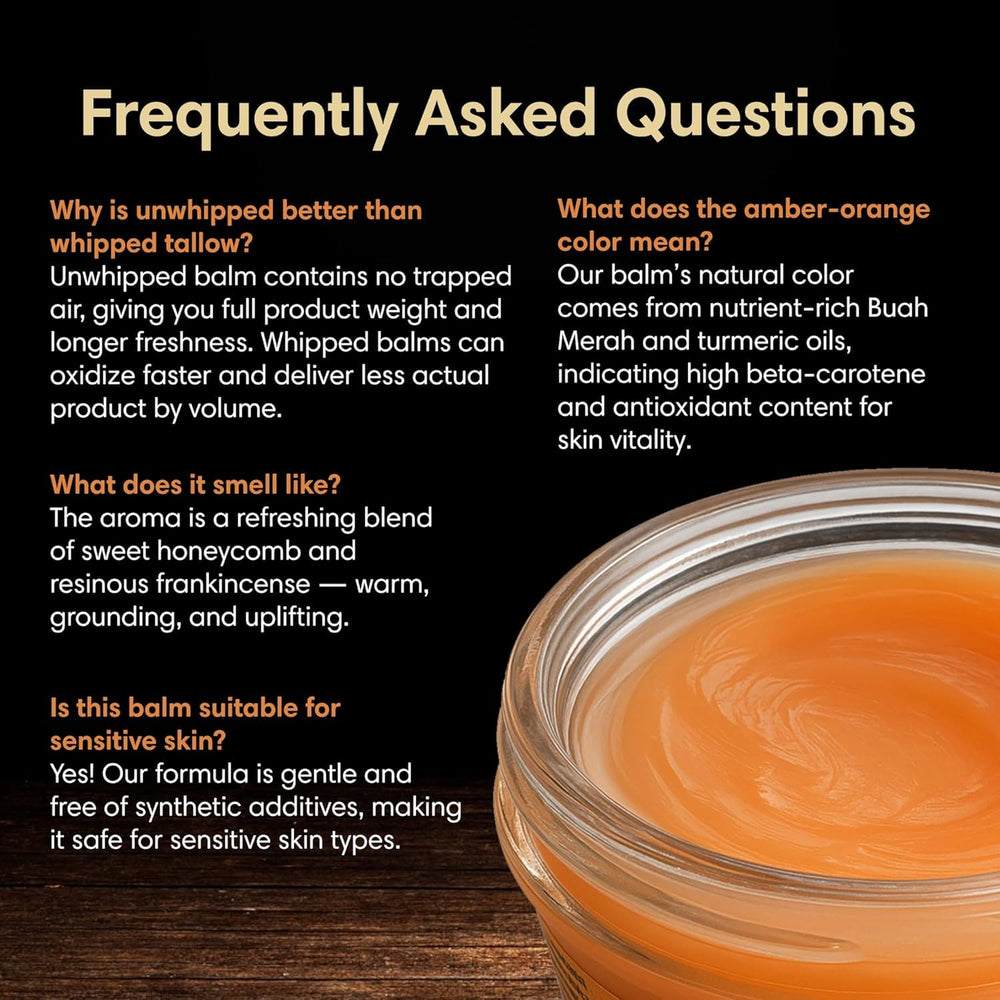 Turmeric and castor oil in balm for nourishing skin care