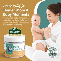 ProSeed Lanolin Balm on hands; intense moisture for rough skin.