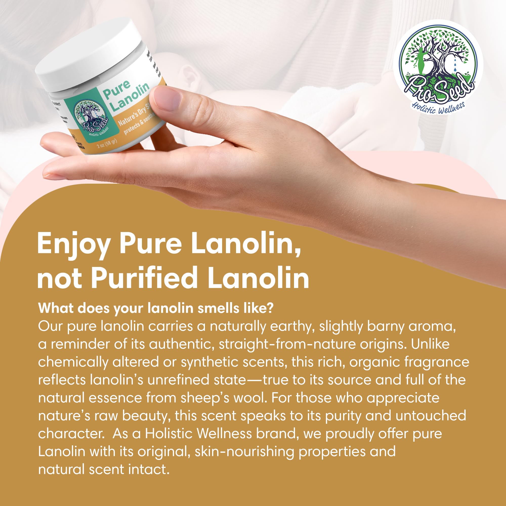 ProSeed Lanolin Balm for pets; paw care solution.