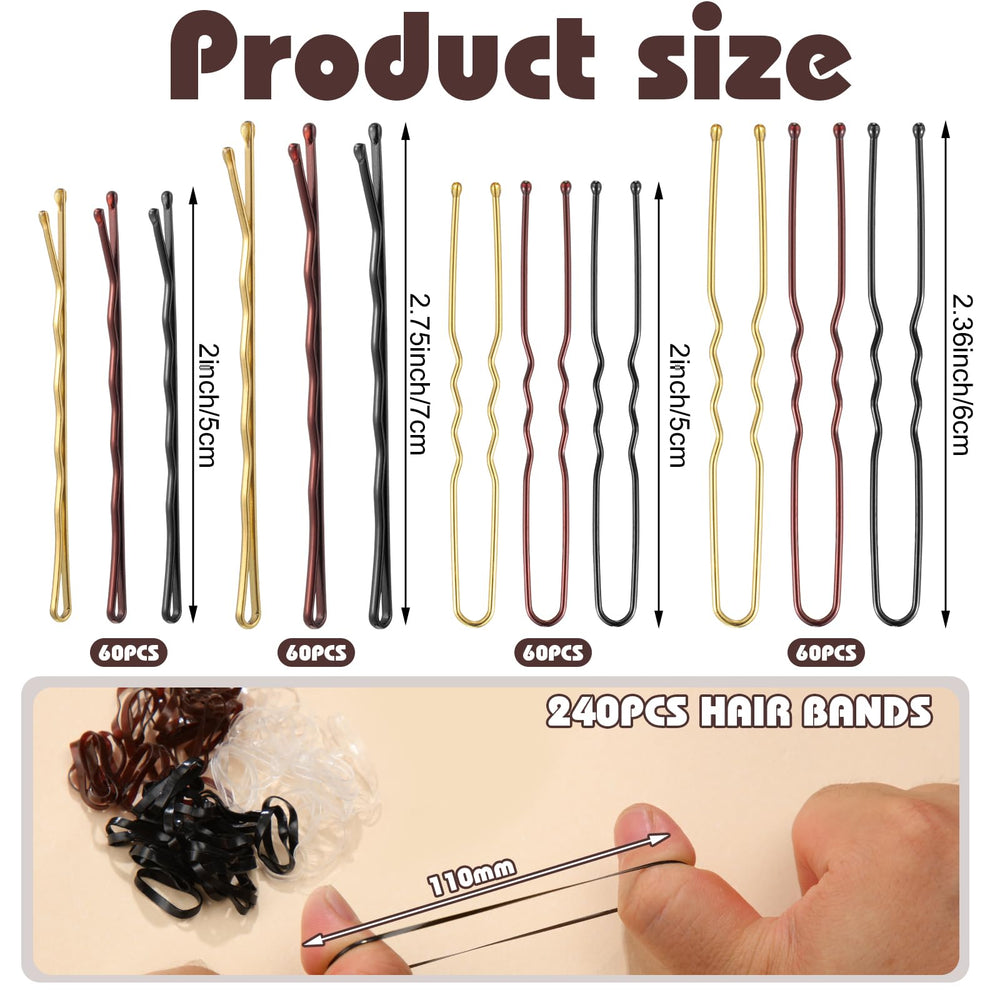 Prosuites bobby pins 2in and 2.76in for secure holds.