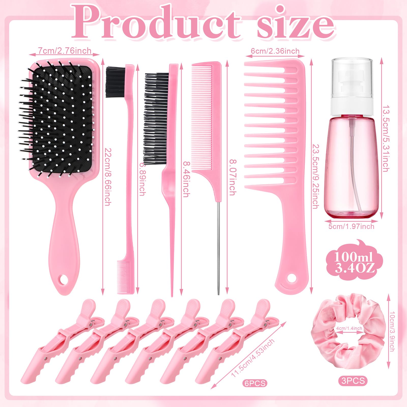 Prosuites edge brush close-up, helps create curved designs along the hairline.