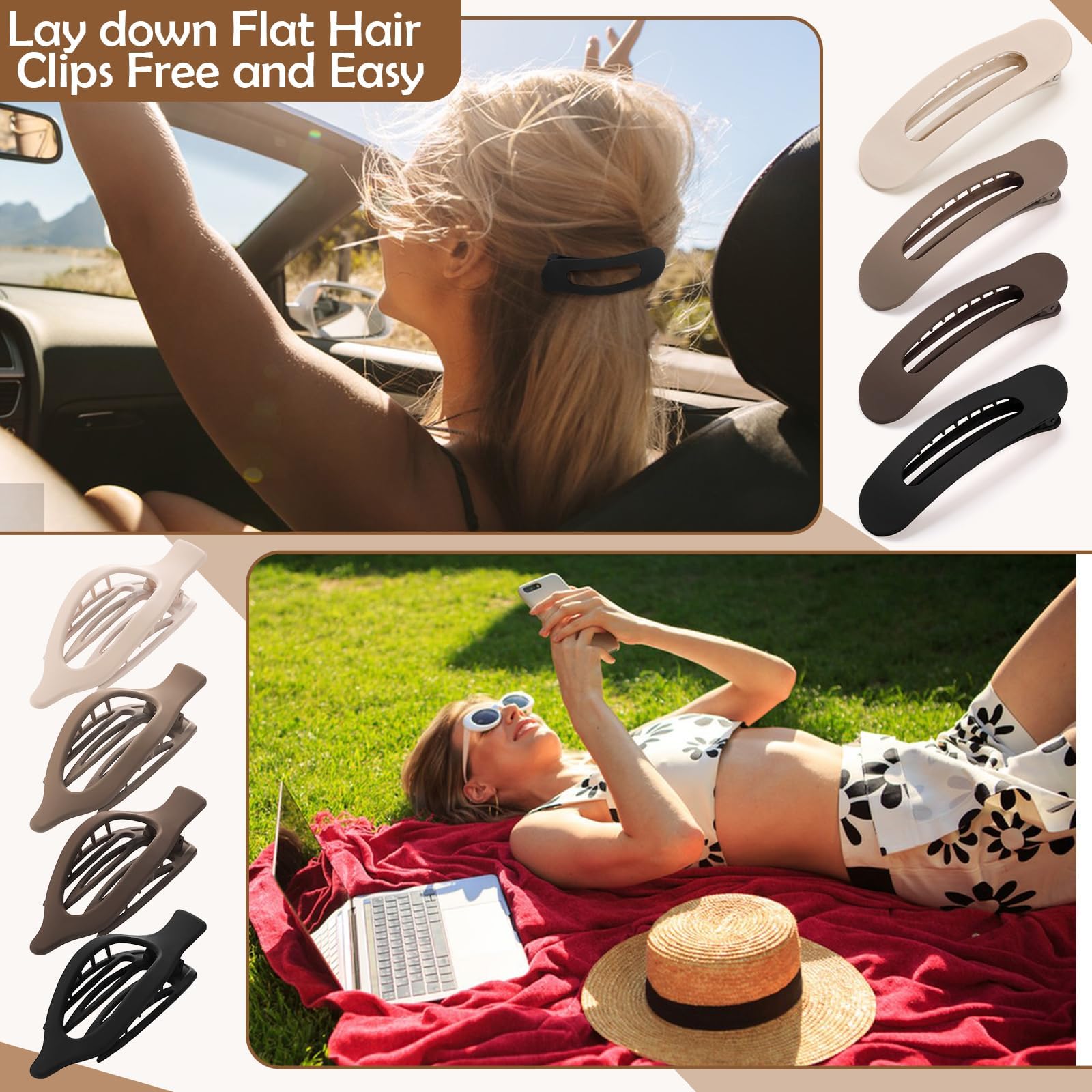 Prosuites non-slip acrylic hair clip close-up emphasizes sturdy spring