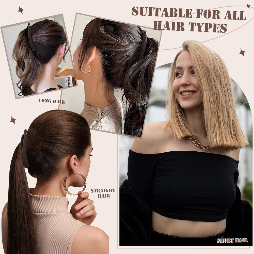 ProSuites pinza banana, agarre estable para cabello grueso o fino.