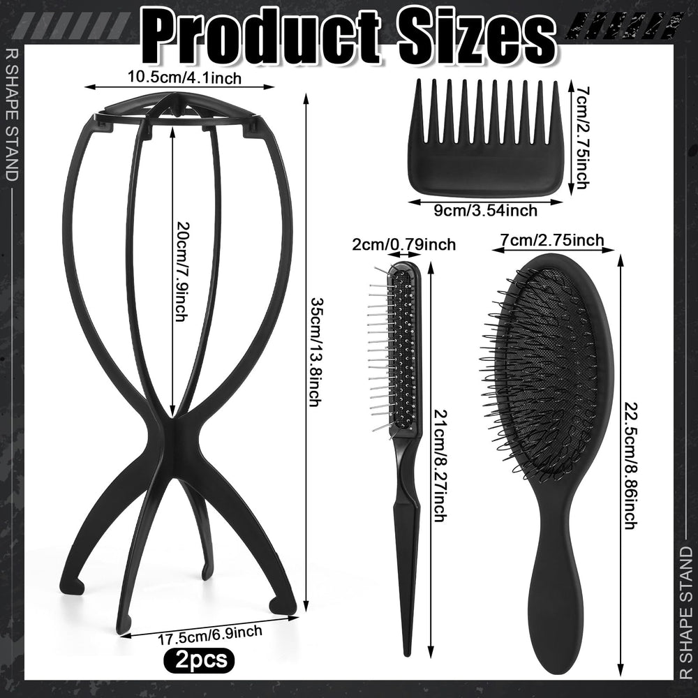 ProSuites two brush wig set for detangling and styling